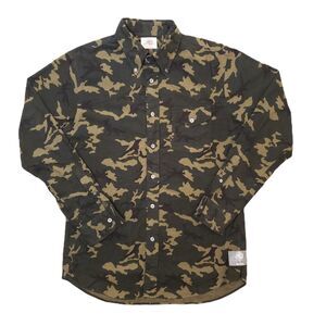 J.Press Todd Snyder Camo Chamois Shirt Mens M Olive Green Streetwear